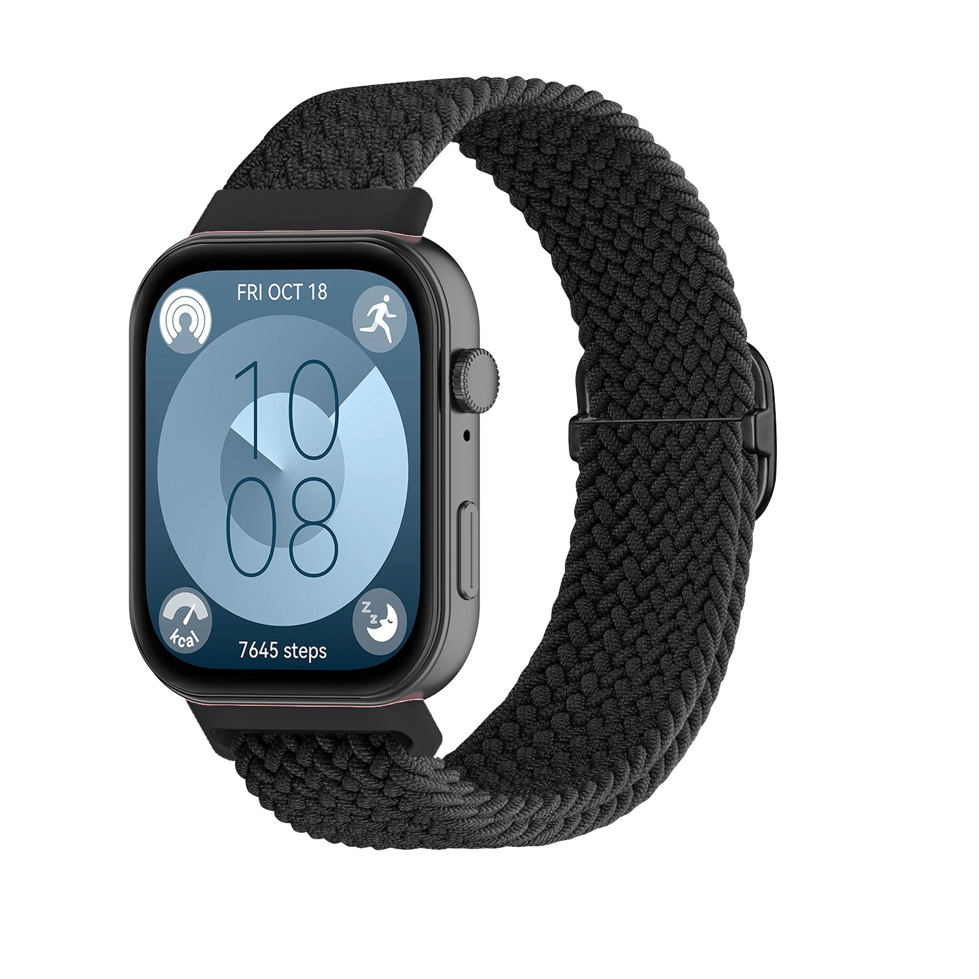 Huawei Watch Fit 3 Adjustable Braided Strap (Black)