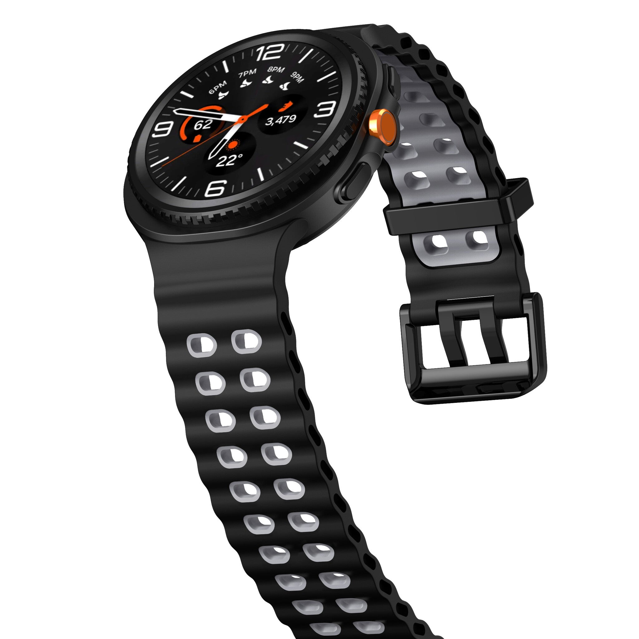 Bracelet Ocean Samsung Galaxy Watch 8 Classic (noir/gris)