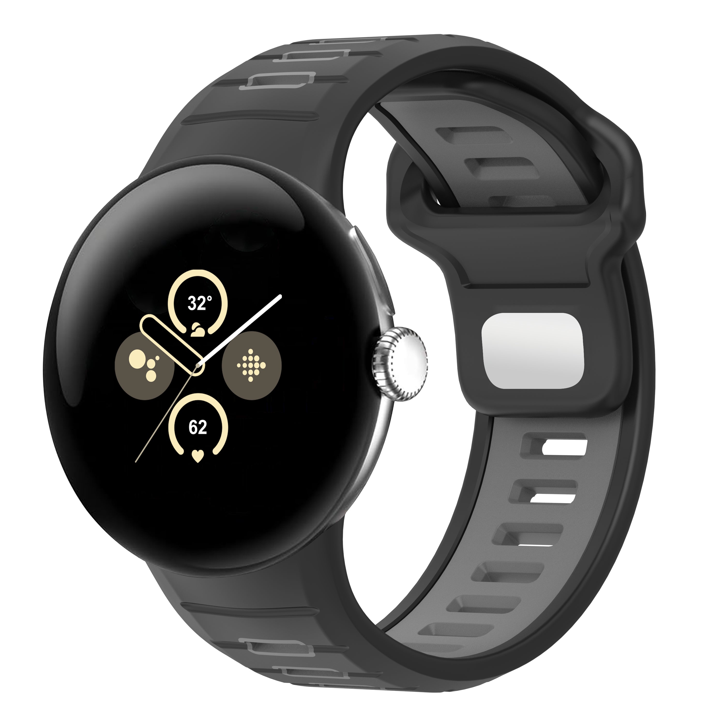 Bracelet sport Outdoor Google Pixel Watch 4 - 45mm (noir/gris)