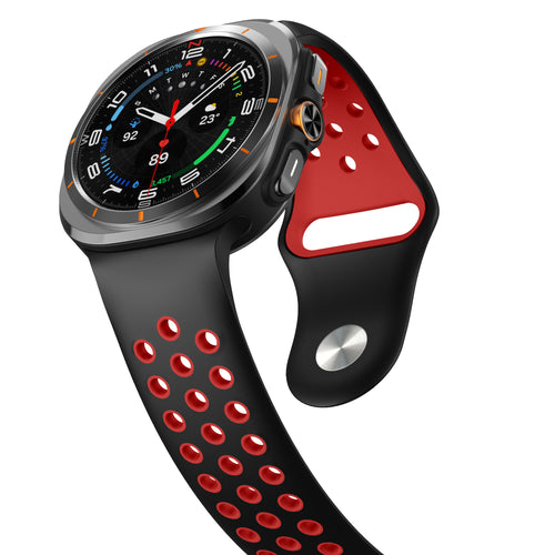 Samsung Galaxy Watch Ultra 2 Sport Strap (Black/Red)