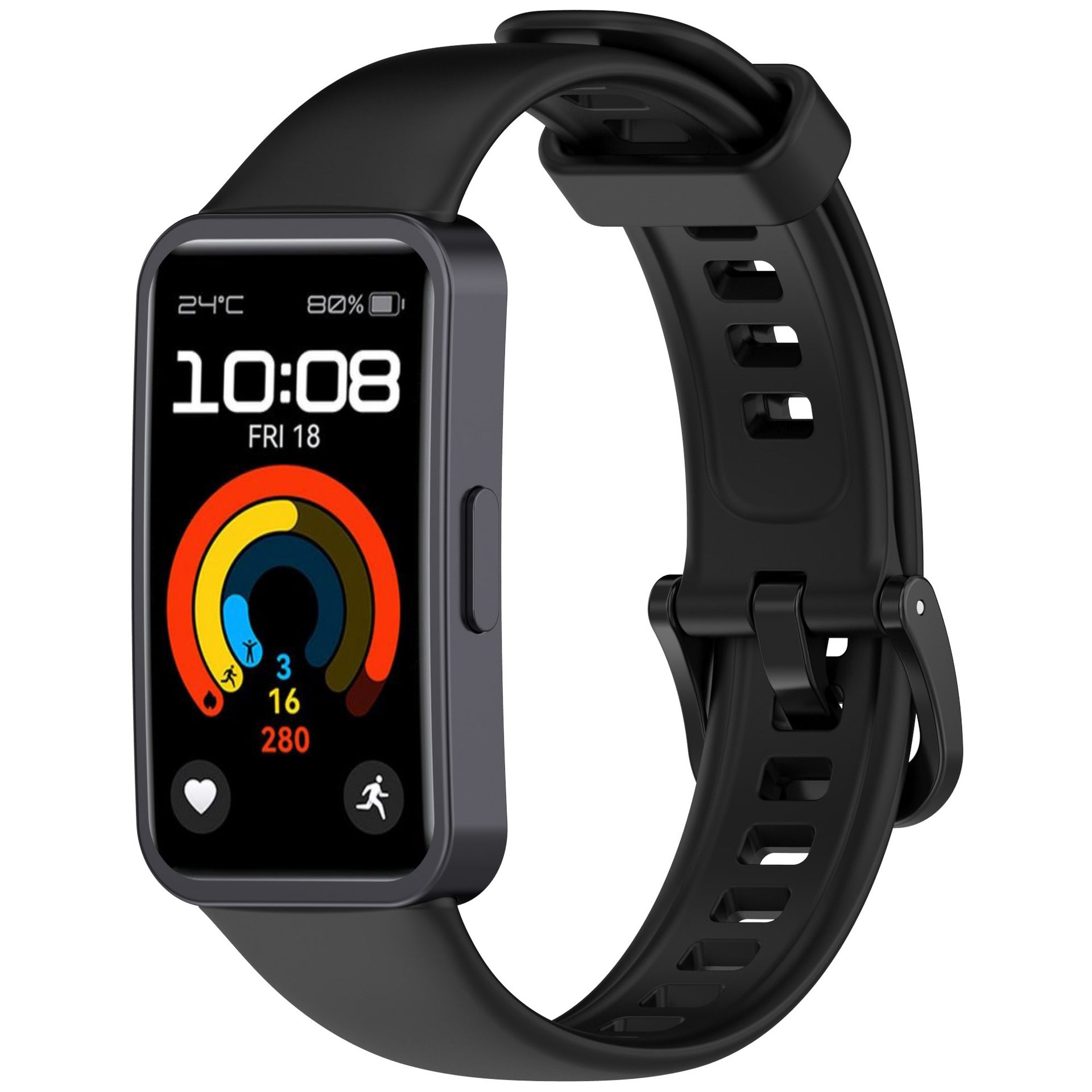 Bracelet silicone classique Huawei Band 10 (noir)