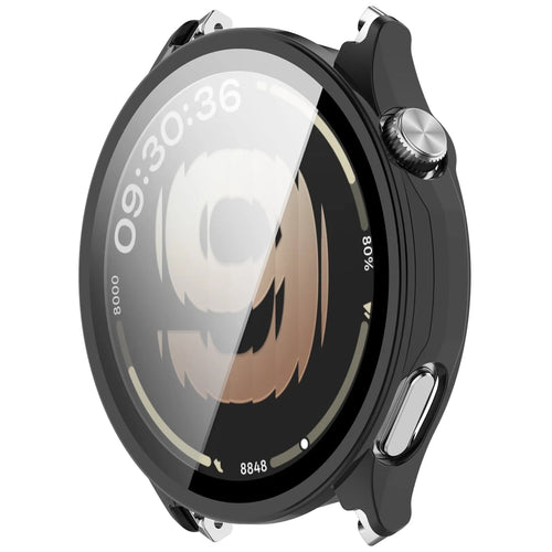Oppo Watch S Protection d'écran rigide en verre (noir)