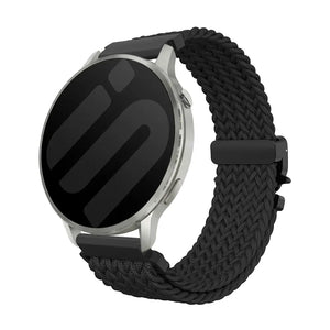 Bracelet tressé boucle en P Garmin Forerunner 170 (noir)