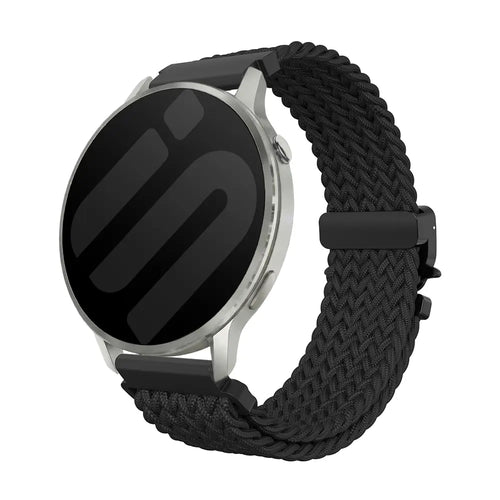 Bracelet tressé boucle en P Garmin Forerunner 170 (noir)