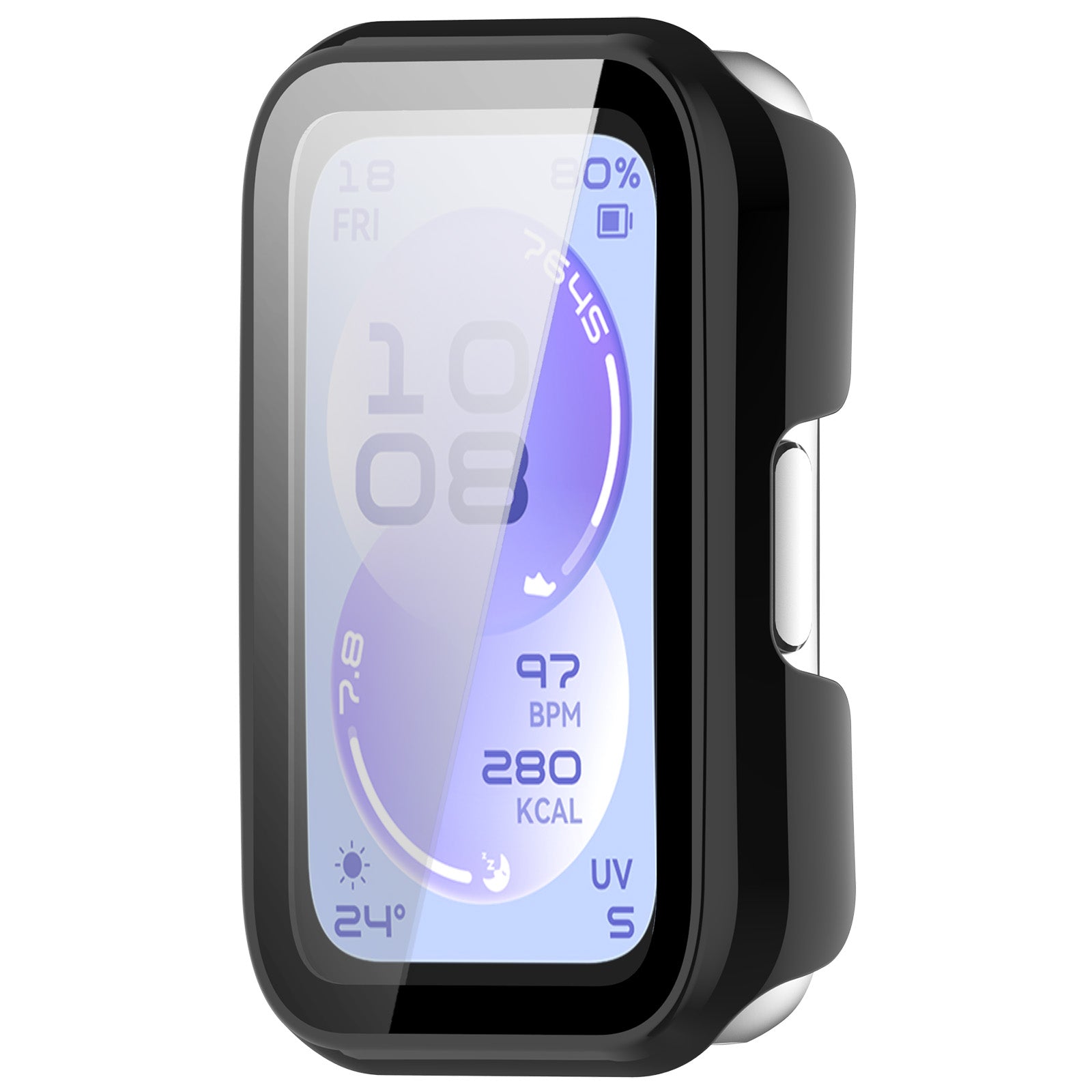 Coque PC en verre Pro Huawei Band 11 (noir)