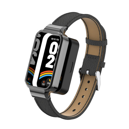Bracelet cuir Xiaomi Smart Band 9 Active (noir)