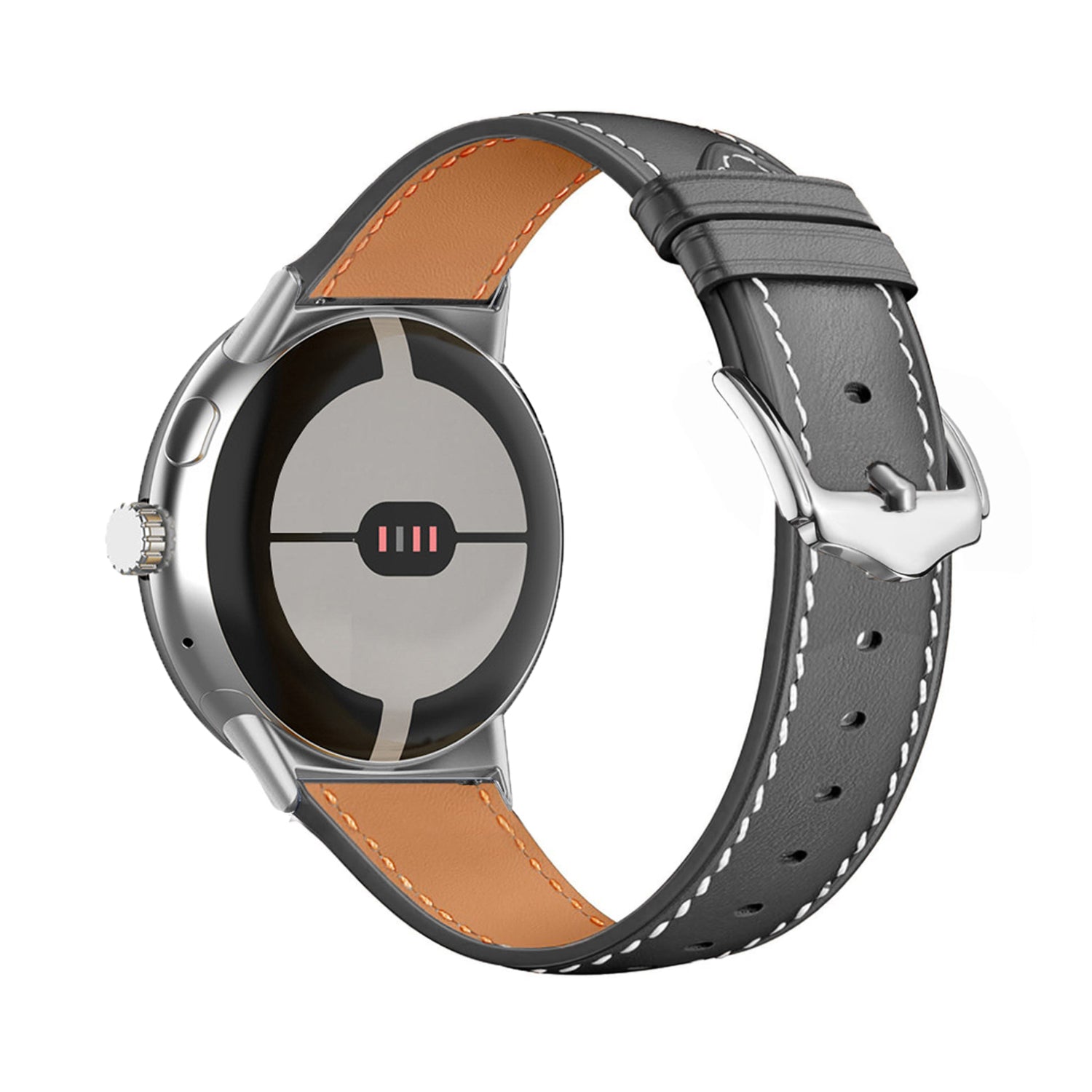 Bracelet cuir moderne Google Pixel Watch 4 - 45mm (noir)