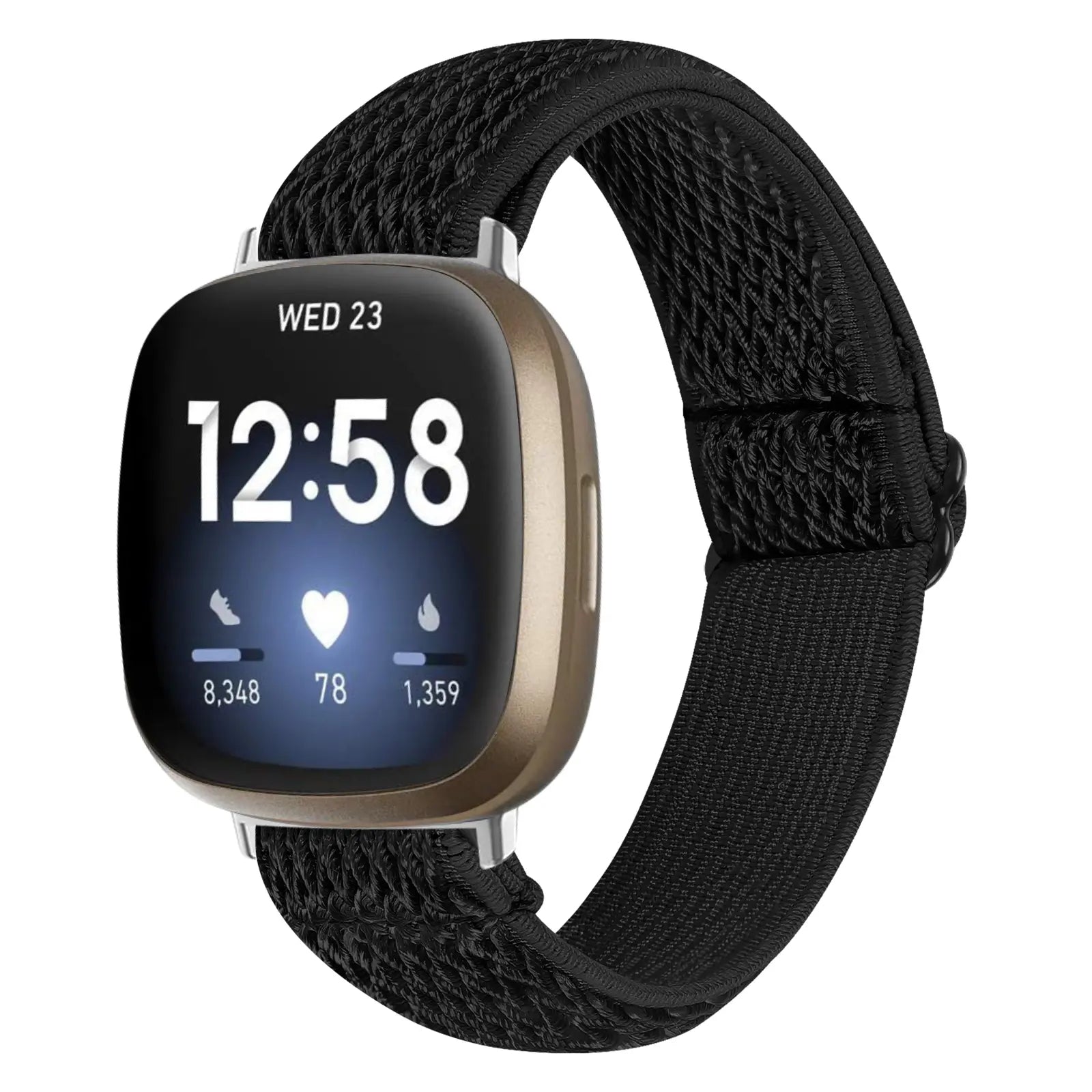 Bracelet élastique Fitbit Sense (noir)
