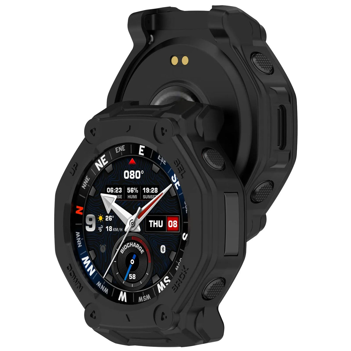 Coque TPU robuse Amazfit T-Rex 3 Pro - 44mm (noir)