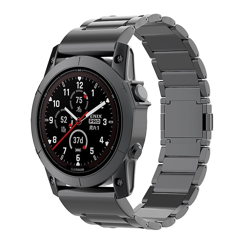 Bracelet titane magnétique Garmin Instinct E - 45mm (noir)
