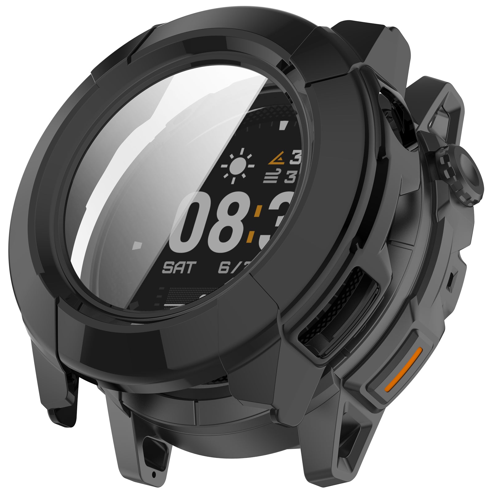 Coque avec verre PC Coros Nomad (noir)