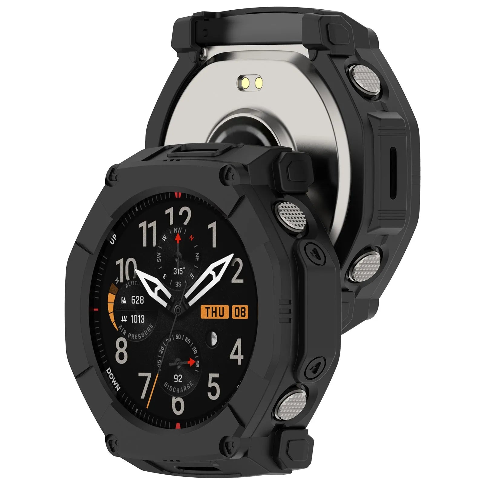 Coque TPU robuste Amazfit T-Rex Ultra 2 (noir)