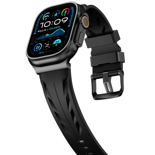 Bracelet silicone race Apple Watch (noir)