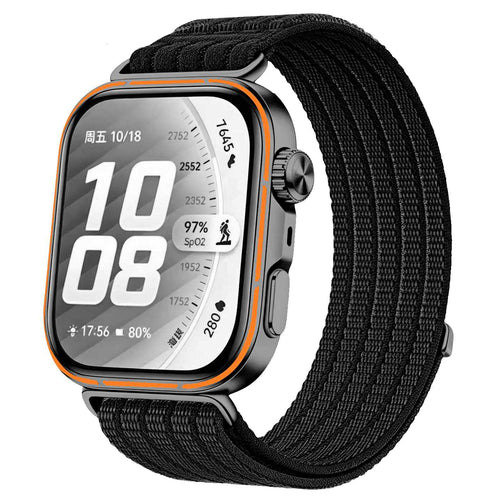 Huawei Watch Fit 5 Pro Ultra Thin Nylon Strap (Black)