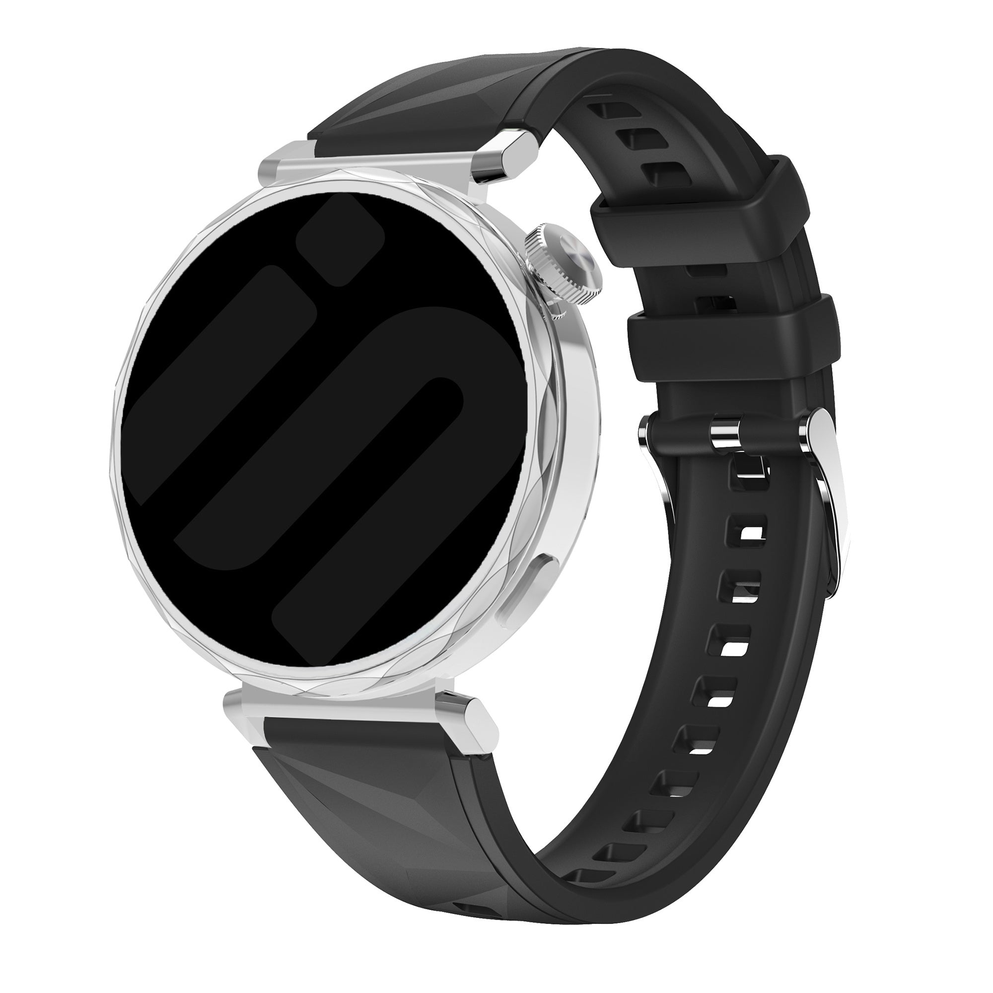 Bracelet silicone Premium Huawei Watch 5 - 42mm (noir)