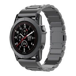 Bracelet titane magnétique Garmin Instinct 3 - 50mm (noir)
