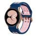 Bracelet sport carré Samsung Galaxy Watch 4 40mm (bleu/rose)