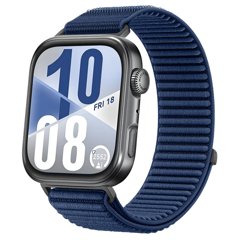 Bracelet nylon ondulé Huawei Watch Fit 5 Pro (bleu foncé)