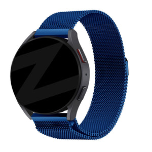 Bandz Garmin Forerunner 570 - 42mm Milanese Loop Strap (Blue)