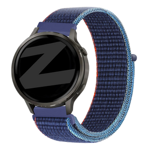 Bandz Bracelet nylon Loop Garmin Venu SQ (bleu foncé mix)