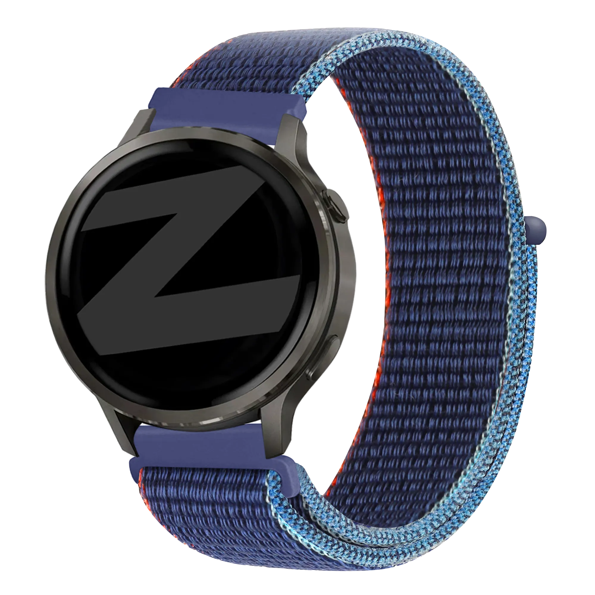 Bandz Garmin Forerunner 265s Nylon Loop Strap (Dark Blue Mix)