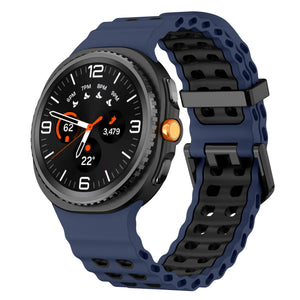 Bracelet Ocean Samsung Galaxy Watch 9 - 40mm (bleu foncé/noir)