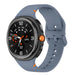 Bracelet silicone Samsung Galaxy Watch 9 - 44mm (grisbleu)