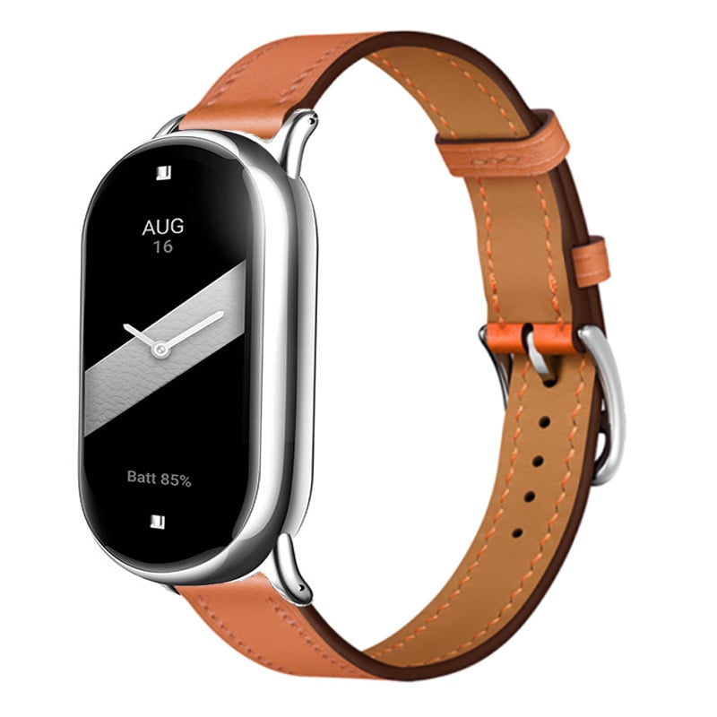 Bracelet en cuir Xiaomi Smart Band 8 (marron)