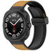 Samsung Galaxy Watch Ultra Leather Hybrid Strap (Light Brown)
