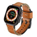 Bracelet en cuir cousu Apple Watch (brun)