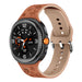 Bracelet silicone avec fleurs Samsung Galaxy Watch 8 - 44mm (marron/beige)