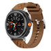 Samsung Galaxy Watch 8 - 44mm Diamond Leather Hybrid Strap (Brown)