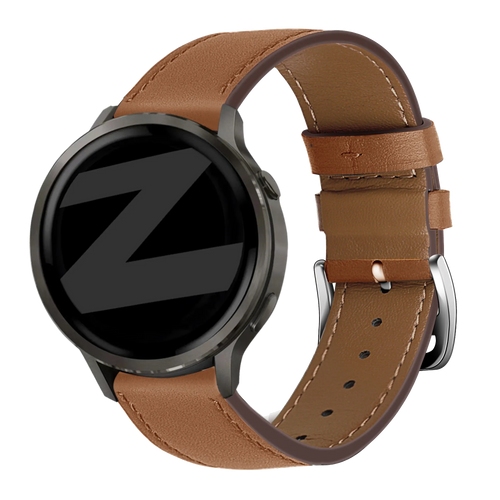 Bandz Garmin Venu 4 - 45mm Leather Strap 'Deluxe' (Brown)