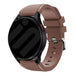 Bracelet silicone sergé Amazfit GTS 4 (marron)