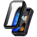 Coque rigide avec verre Huawei Band 8 (noir)
