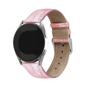 Bracelet cuir crocodile granulé Amazfit Bip U (Pro) (rose)