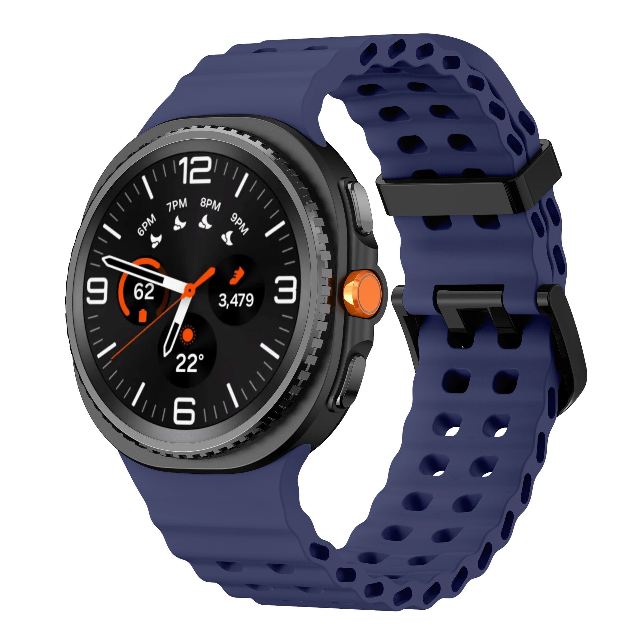 Bracelet Ocean Samsung Galaxy Watch 8 Classic (bleu foncé)