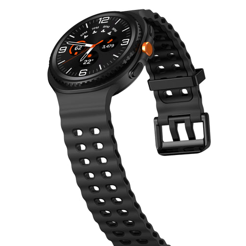 Samsung Galaxy Watch 9 - 44mm Ocean Strap (Dark Grey/Black)