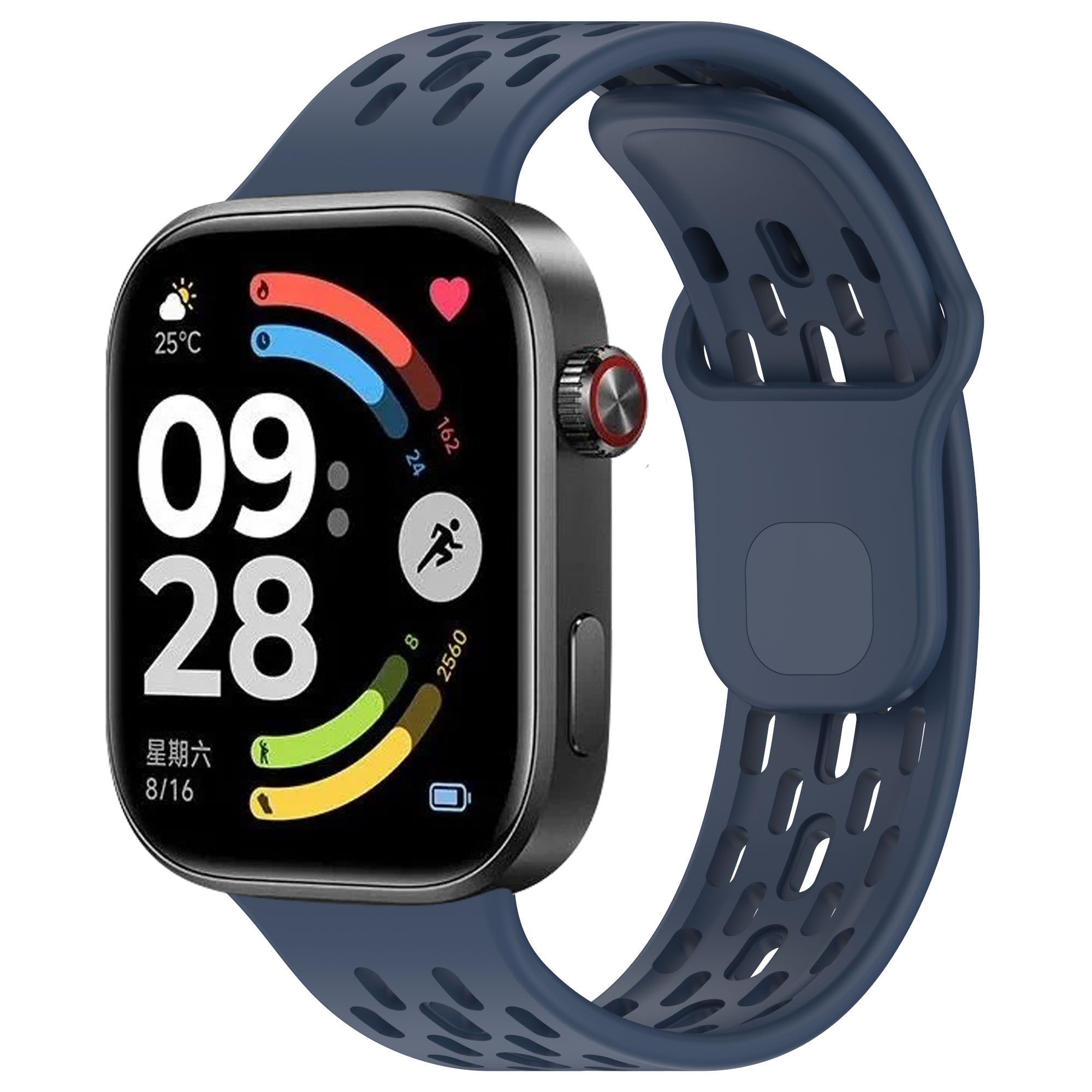 Bracelet air silicone Xiaomi Smart Band 10 Pro (bleu foncé)