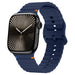 Bracelet silicone ondulé Apple Watch Ultra (bleu foncé)