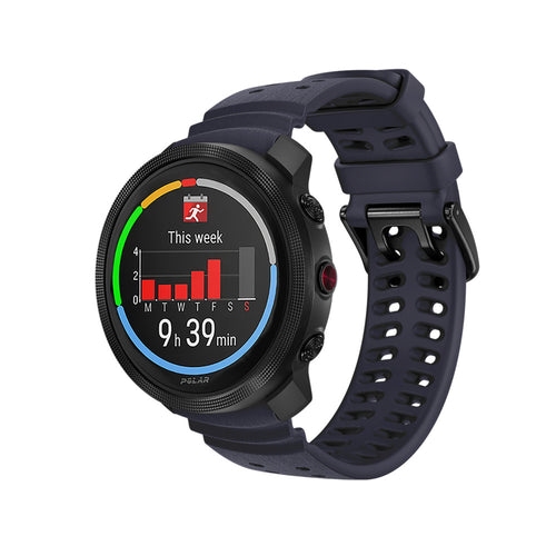 Polar Vantage M Silicone Grain Strap (Dark Blue)