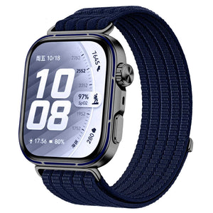 Bracelet nylon ultra fine Huawei Watch Fit 5 Pro (bleu foncé)