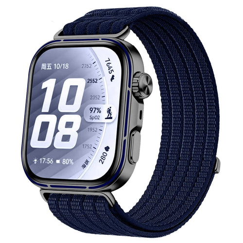 Bracelet nylon ultra fine Huawei Watch Fit 5 Pro (bleu foncé)