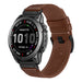 Garmin Descent MK2s Premium Leather Strap (Dark Brown)