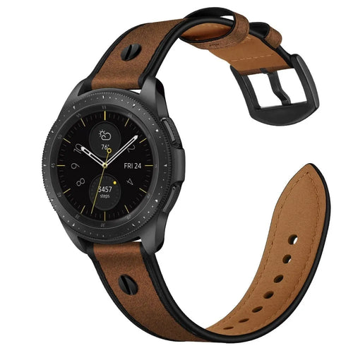 Bracelet cuir vissé OnePlus Watch 3 (noir)