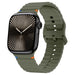 Bracelet silicone ondulé Apple Watch Ultra (vert foncé)