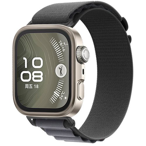 Bracelet Alpine nylon Huawei Watch Fit 5 Pro (gris foncé)