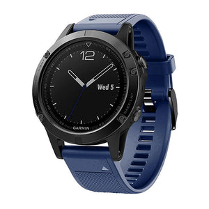 Bracelet silicone Garmin Tactix 8 - 47mm (bleu foncé)