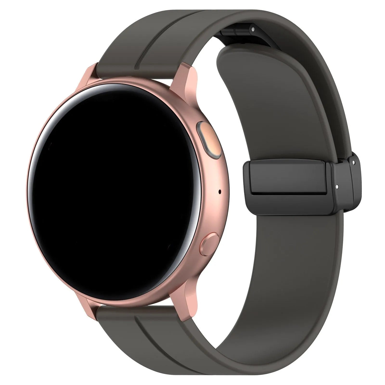 Bracelet silicone avec boucle Amazfit GTS 4 (gris foncé)