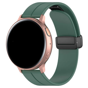 Coros Apex 42mm D-Buckle Silicone Strap (Dark Green)